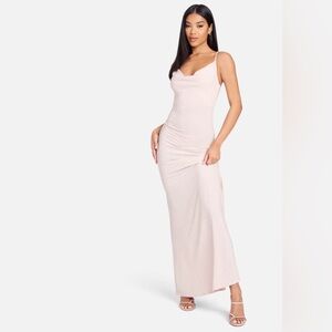 Bebe Pink Sleeveless Maxi Dress for Casual Resort Wear